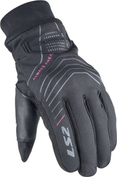 LS2 Civis Motorrad Handschuhe wasserdicht Damen Schwarz
