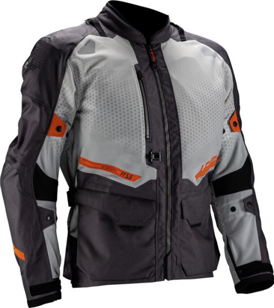 Leatt ADV FlowTour 5.5 V25 Motorradjacke Grau / Beige / Schwarz