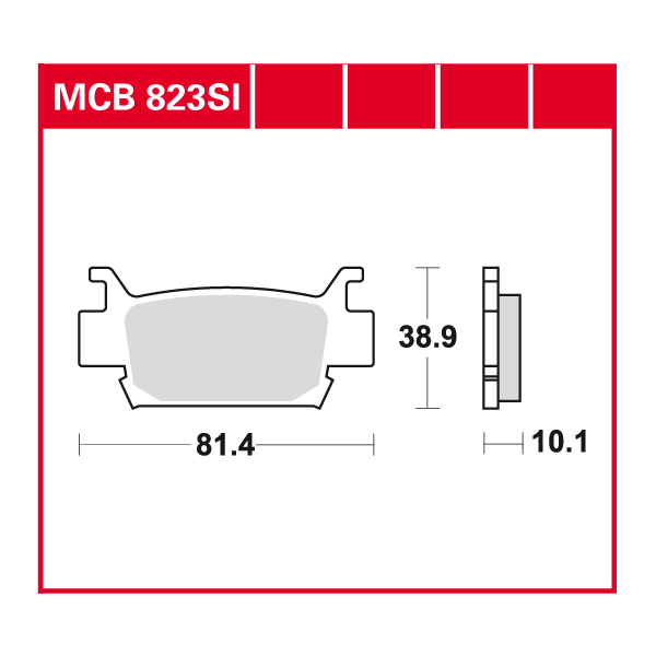 Lucas Scheibenbremsbelag MCB823SI