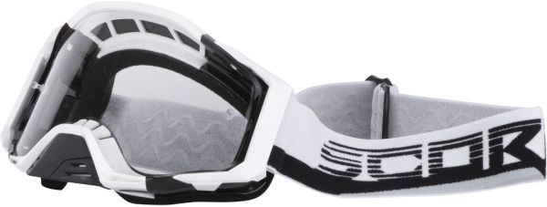 Scorpion Brille Motocross Weiß / Schwarz E21