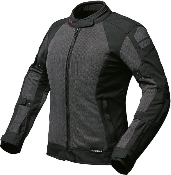Modeka Khao Air II wasserdichte Textiljacke Damen Dunkelgrau / Schwarz