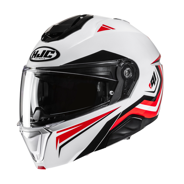 HJC i91 Klapphelm Tricus MC1 Weiß / Rot
