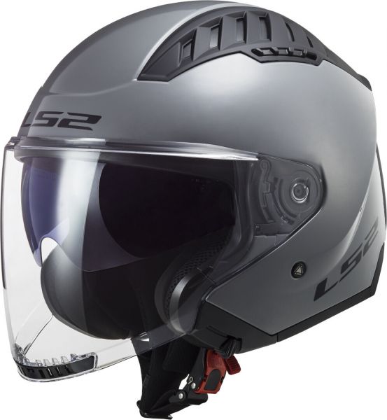 LS2 OF600 Copter II Jethelm Solid Nardo Grau