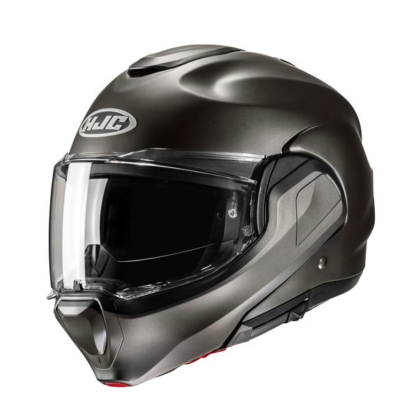HJC F100 Klapphelm Unifarben Semi Matt Titanium