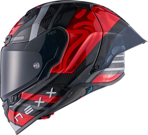 NEXX X.R3R Integralhelm Swirl Rot / Silber