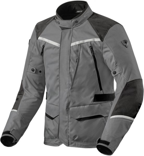 REV'IT! Voltiac 3 H2O Textiljacke Wasserdicht Grau / Schwarz