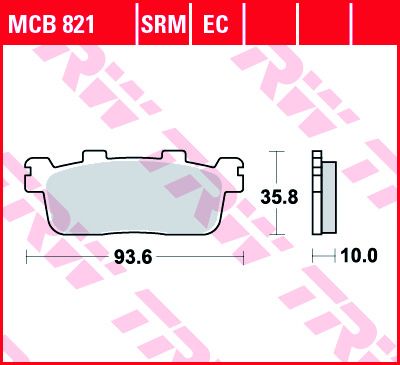 Lucas Scheibenbremsbelag MCB821