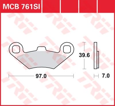 Lucas Scheibenbremsbelag MCB761SI