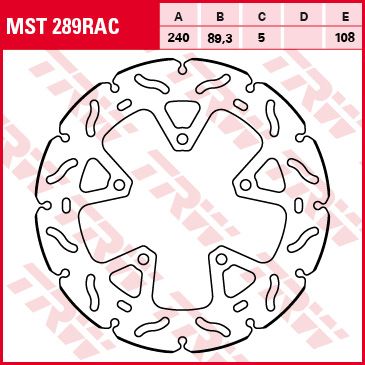 Lucas Bremsscheibe starr MST289RAC