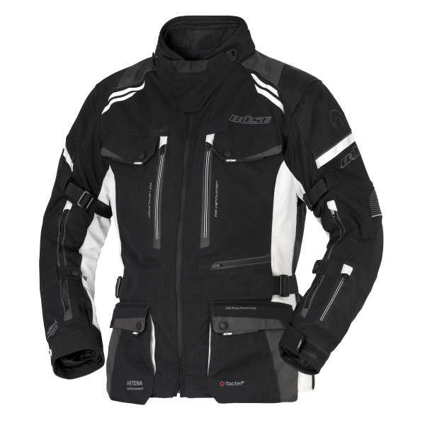 Büse Highland III Textiljacke Damen Schwarz / Hellgrau