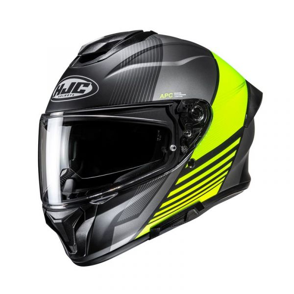 HJC C71 Integralhelm Morix MC3HSF Mattschwarz / Anthrazit / Neongelb