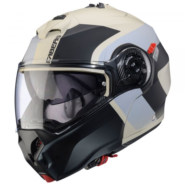 Caberg Duke Evo Indy Klapphelm Matt Sand / Schwarz / Grau