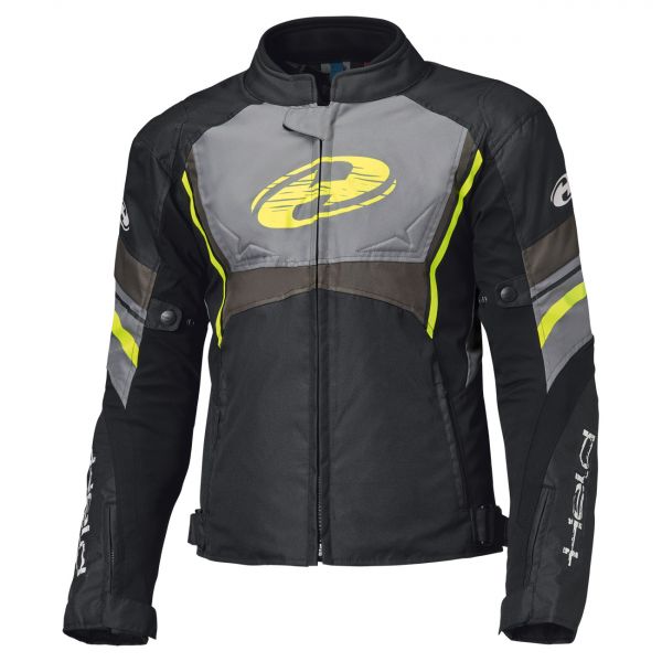 Held Baxley Top wasserdichte Motorrad Tourenjacke Schwarz / Neongelb