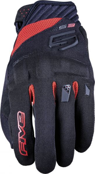 FIVE RS3 EVO Kurzhandschuh Schwarz / Rot
