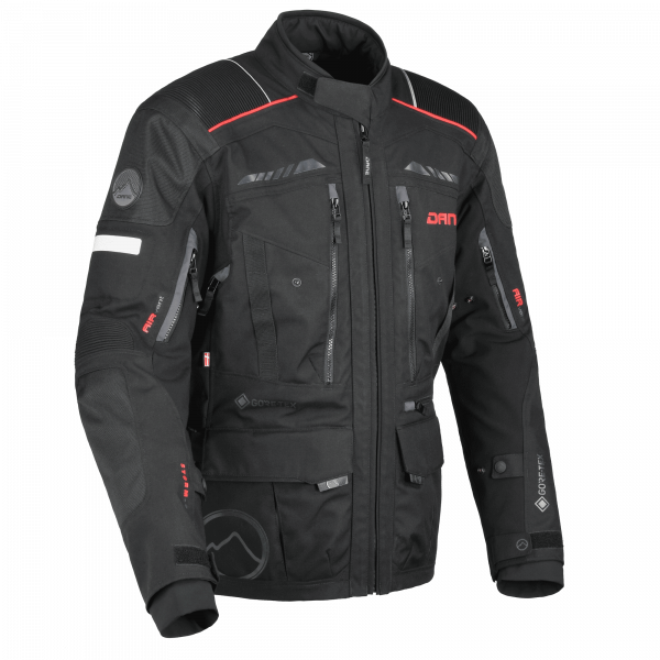 Dane Hornum Gore-Tex Textiljacke Schwarz / Grau