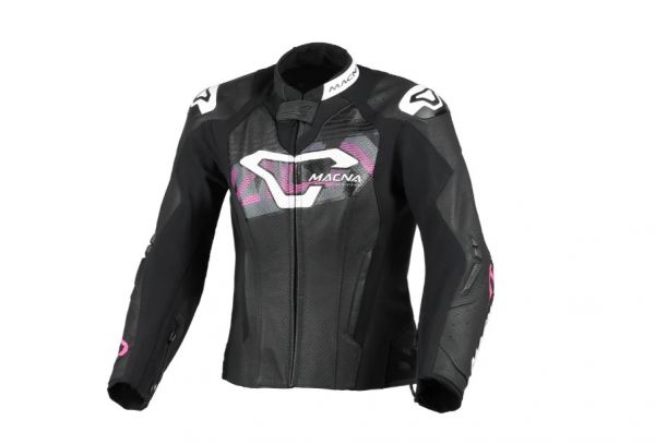 Macna Blitz Lederjacke Damen Schwarz / Rosa
