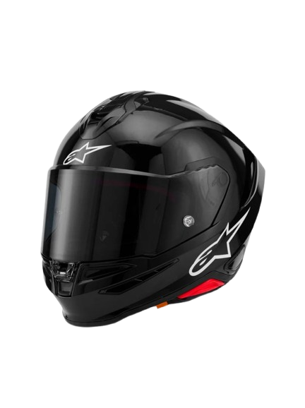 Alpinestars S-R7 Integralhelm Solid Schwarz Glossy