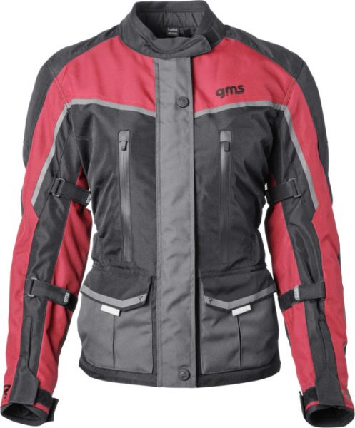 GMS Twister Neo WP wasserdichte Tourenjacke Damen Schwarz / Rot