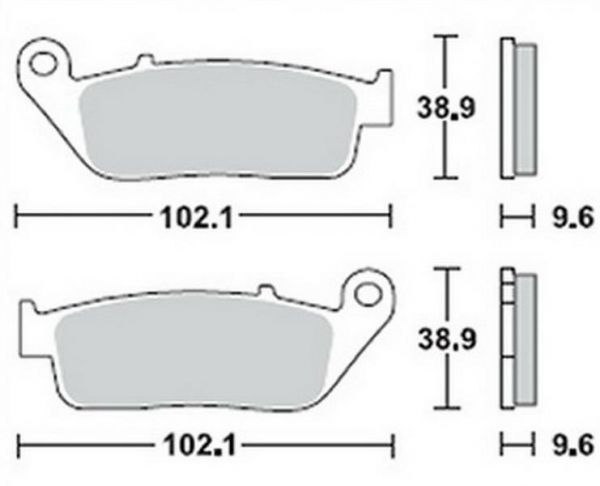 Lucas Scheibenbremsbelag MCB599