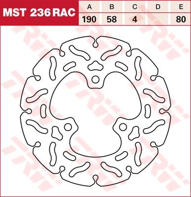 Lucas RACING Bremsscheibe starr MST236RAC