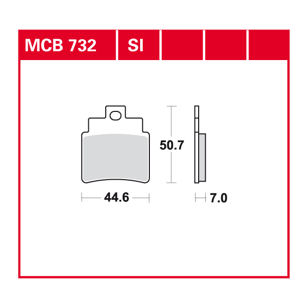Lucas Scheibenbremsbelag MCB732SI