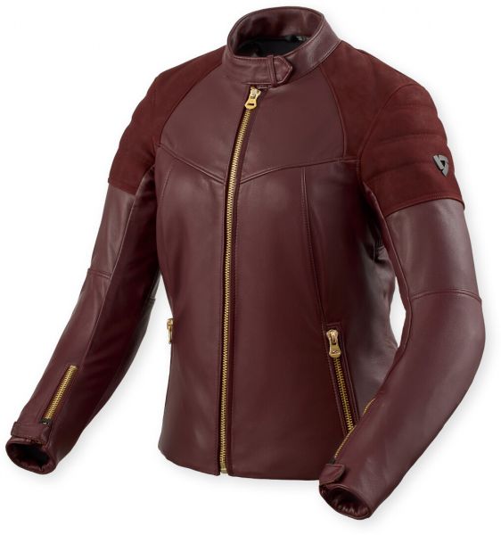 REV'IT! London Lederjacke Damen Aubergine