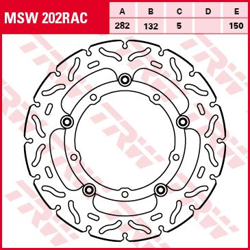 Lucas Bremsscheibe schwimmend MSW202RAC