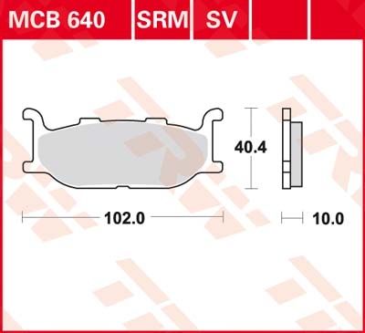 Lucas Scheibenbremsbeläge MCB640SRM