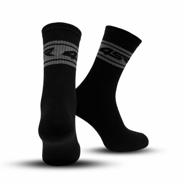 4SR Socken Grey Stripes
