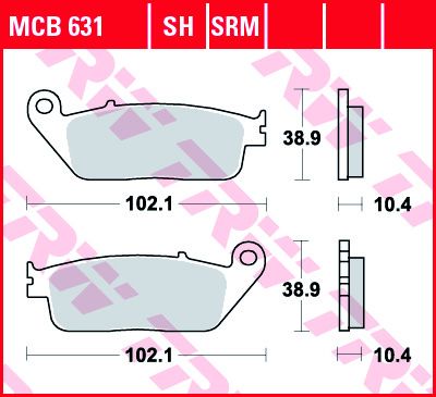 Lucas Scheibenbremsbeläge MCB631SRM