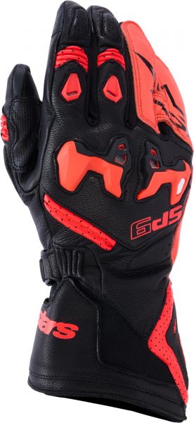 Alpinestars SP-9 Handschuh Schwarz / Fluo Rot