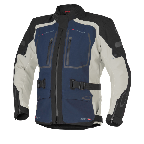 Büse Riva Lite Textiljacke Blau / Grau