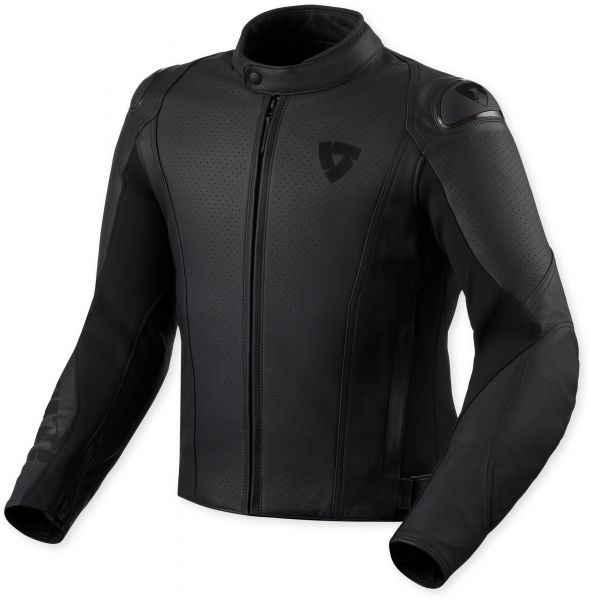 REV'IT! Quadratic Lederjacke Schwarz