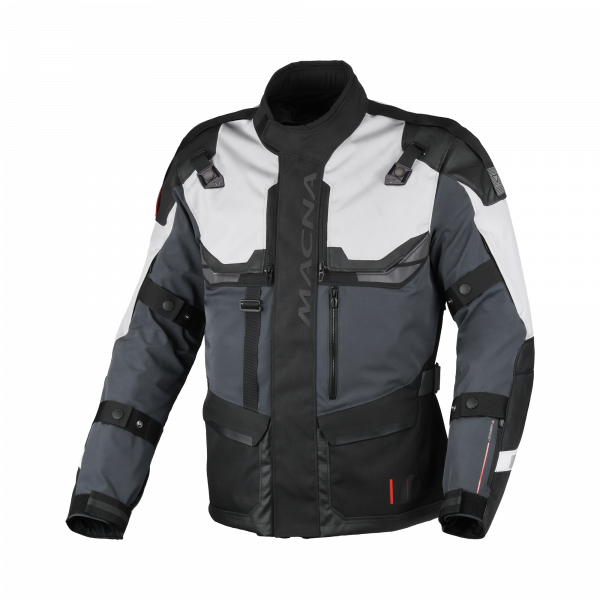 MACNA Touros 3-lagige Textiljacke Schwarz / Grau