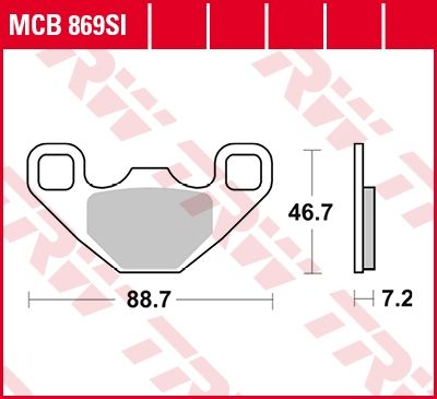 Lucas Scheibenbremsbeläge MCB869SI
