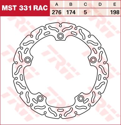 Lucas RACING Bremsscheibe starr MST331RAC