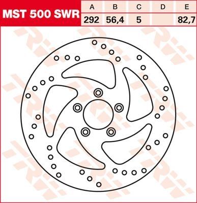 Lucas Bremsscheibe starr MST500SWR