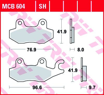 Lucas Scheibenbremsbeläge MCB604SH