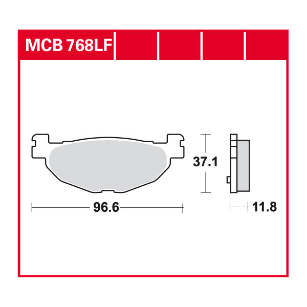 Lucas Scheibenbremsbelag MCB768