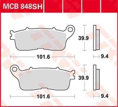 Lucas Scheibenbremsbeläge MCB848SH