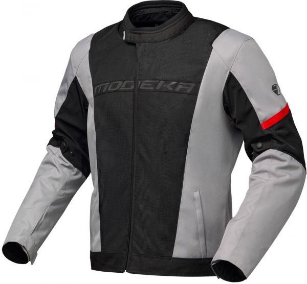 Modeka Jano Air Textiljacke Schwarz / Hellgrau