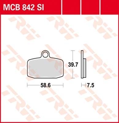Lucas Scheibenbremsbeläge MCB842SI