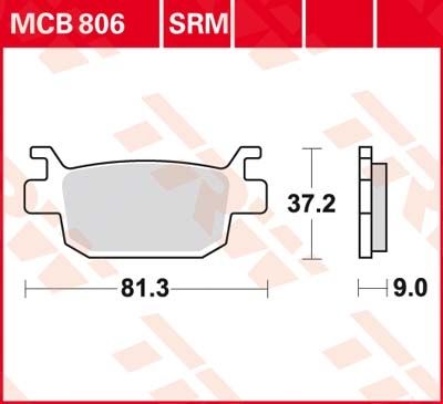 Lucas Scheibenbremsbeläge MCB806SRM