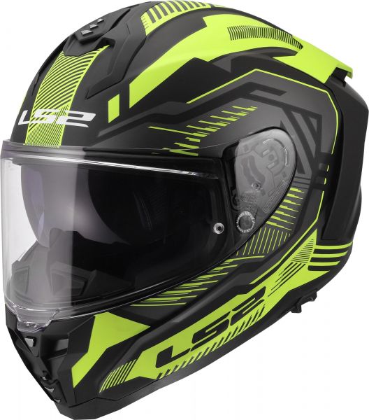 LS2 FF817 Challenger II Integralhelm Dravix H-V Gelb