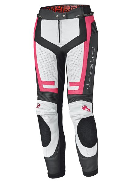 Held Rocket 3.0 Motorrad Lederhose Damen Weiß / Pink