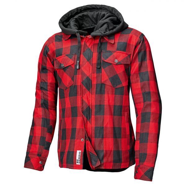 Held Lumberjack II Flanellhemd Textiljacke Schwarz / Rot