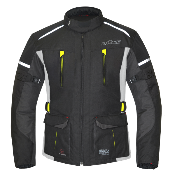 Büse Rider Motorrad Textiljacke Schwarz / Gelb