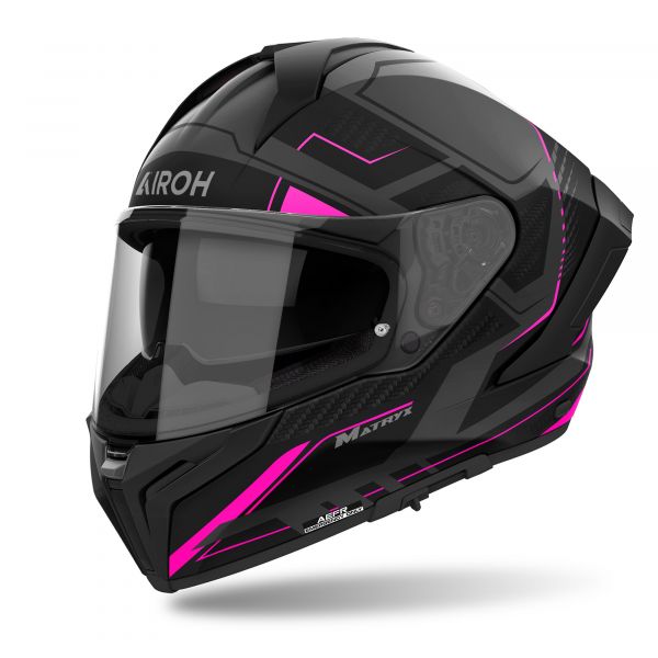 Airoh Matryx Rocket Integralhelm Mattgrau / Schwarz / Pink