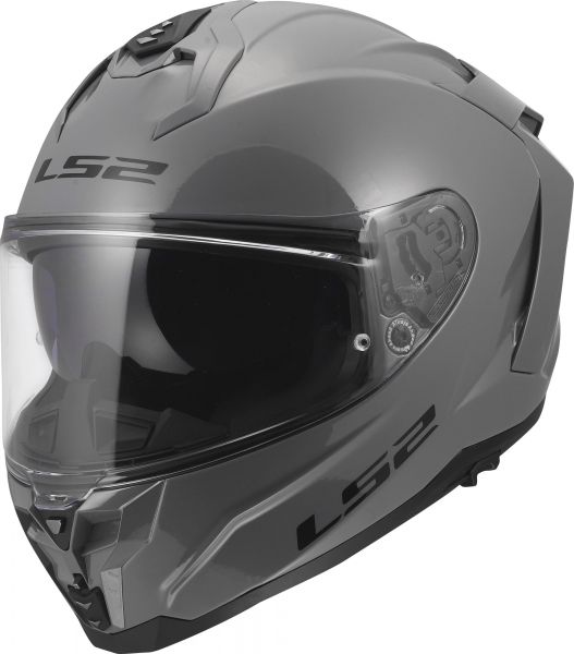 LS2 FF817 Challenger II Integralhelm Solid Nardo Grau
