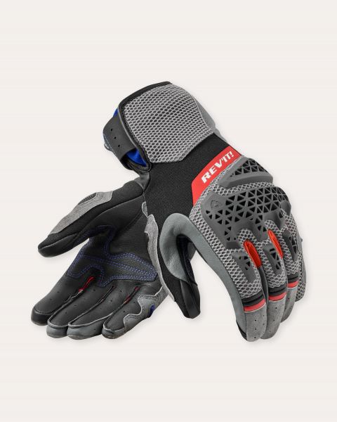 REV'IT! Sand 5 Ladies Motorradhandschuhe Damen Grau / Rot